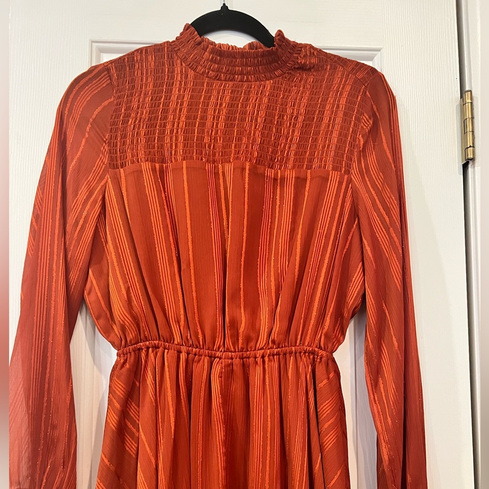 NANETTE NANETTE LEPORE
Women's Smocked Handkerchief Hem Midi Dress Size 6 NWT - Picture 10 of 12